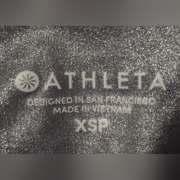 Athleta Elation Shimmer Tight – Black Foil, Size XSP - Picture 7 of 9